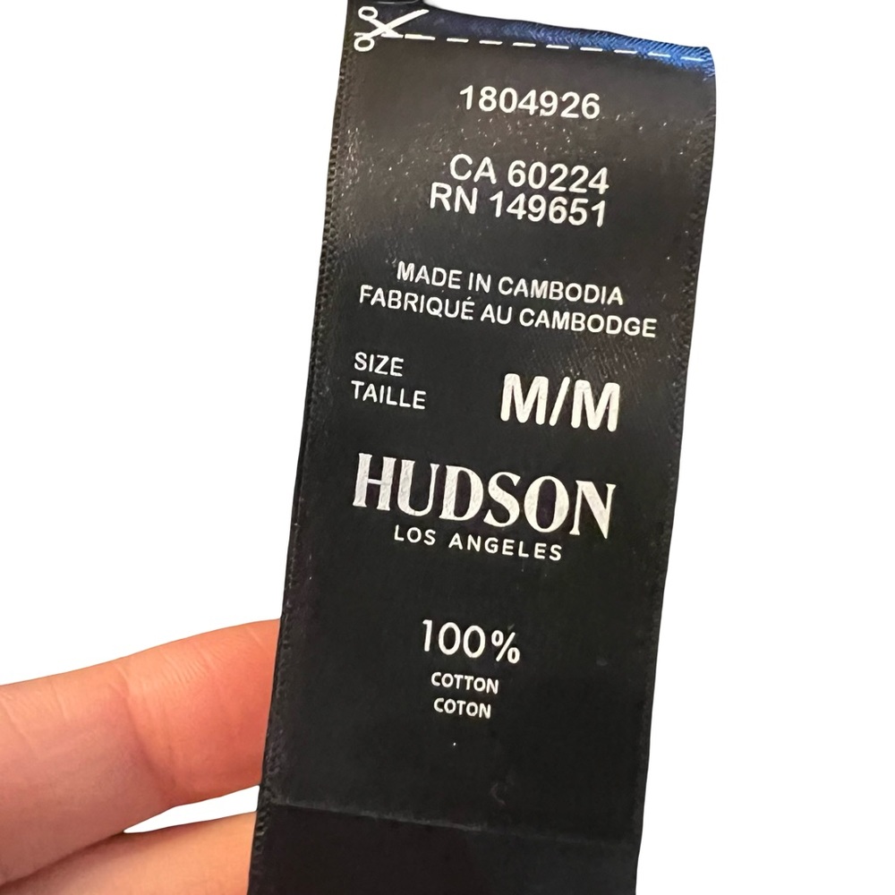 Hudson Los Angeles black demin shirt. Size medium - Picture 4 of 7
